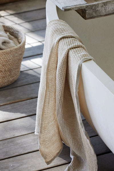 Handwoven Bathsheet - Oatmeal