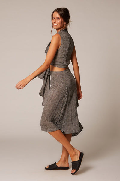 Annex Linen Skirt | Pepper