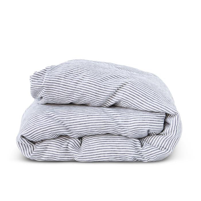 Charcoal Stripe Duvet Cover | Queen