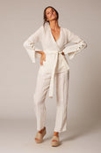 linen wrap top estilo emporio
