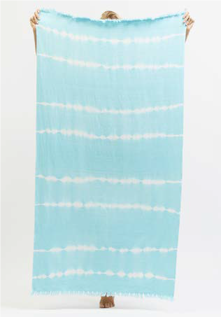 High Tied Beach Towel in Skye