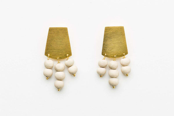 Kali Short Shield Earrings