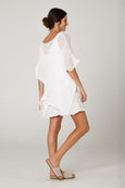 white linen polla tee