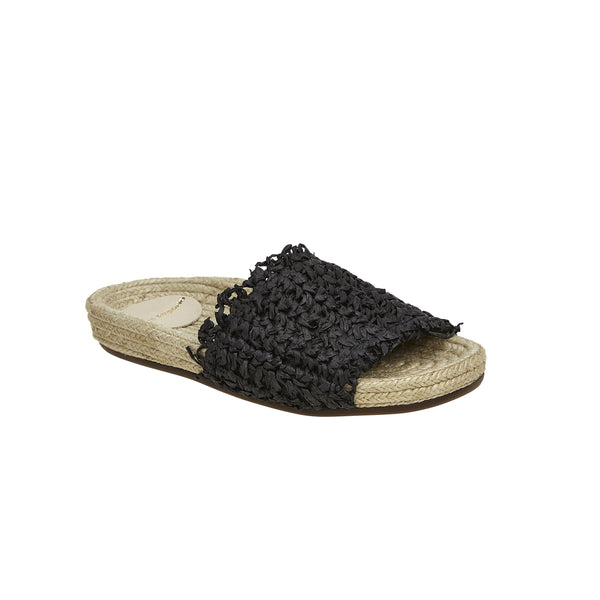Estilo Emporio | Raffia Slide | Black