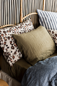 Society of Wanderers | Ruffle Pillowcase Set | Olive