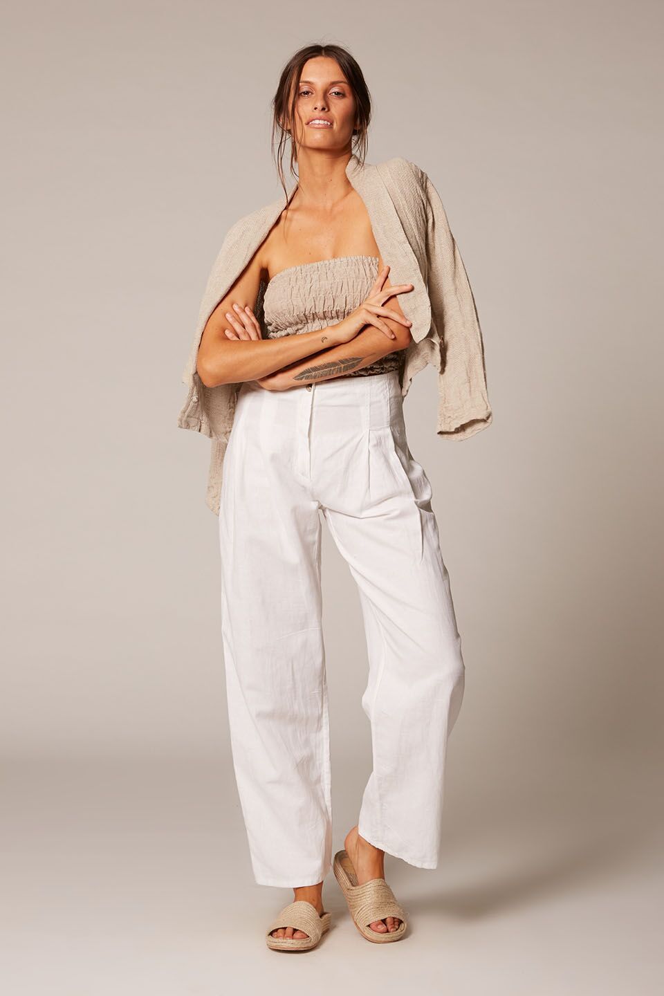 Estilo Emporio | Linen Tux Jacket | Natural