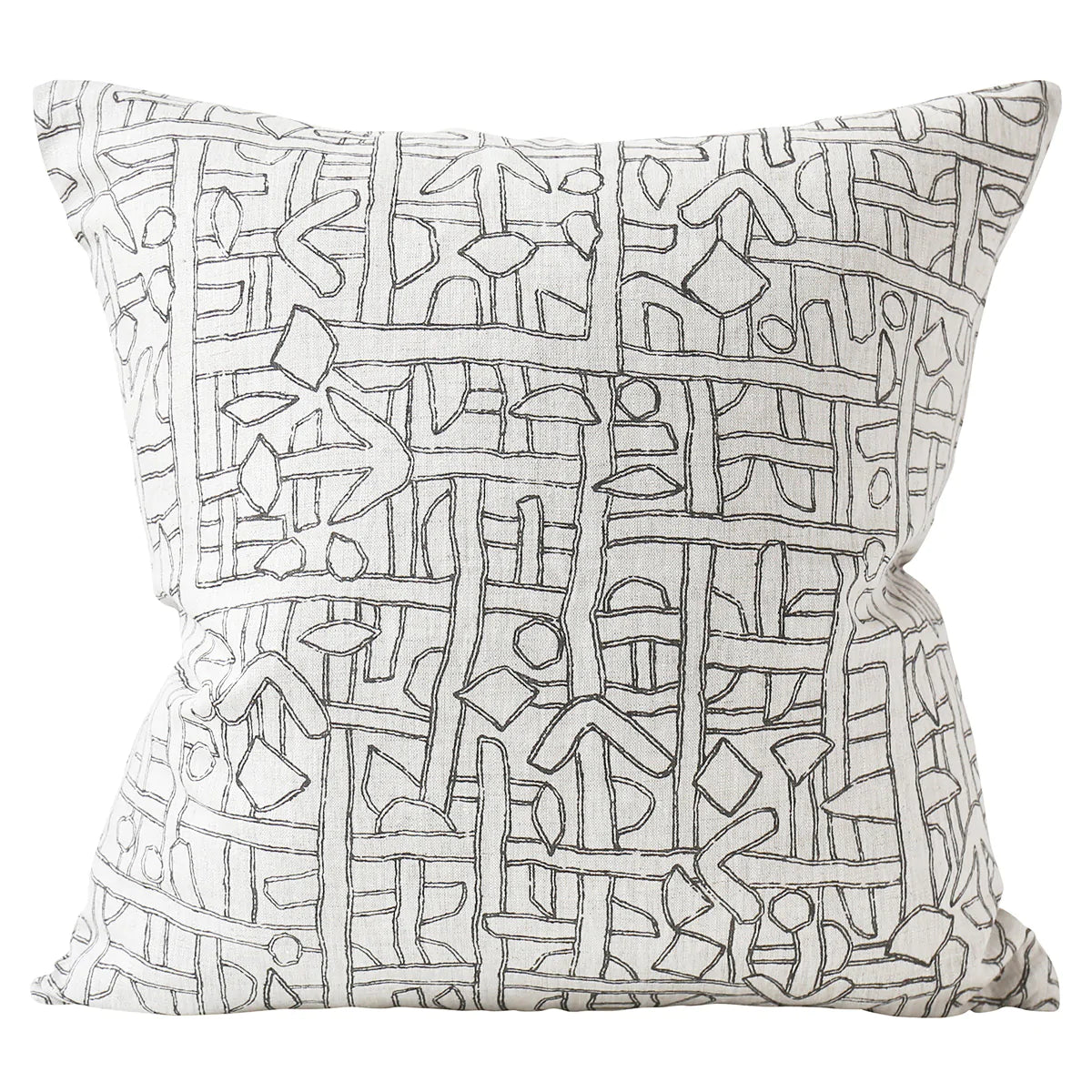 Zaire Dark Mud Linen Cushion