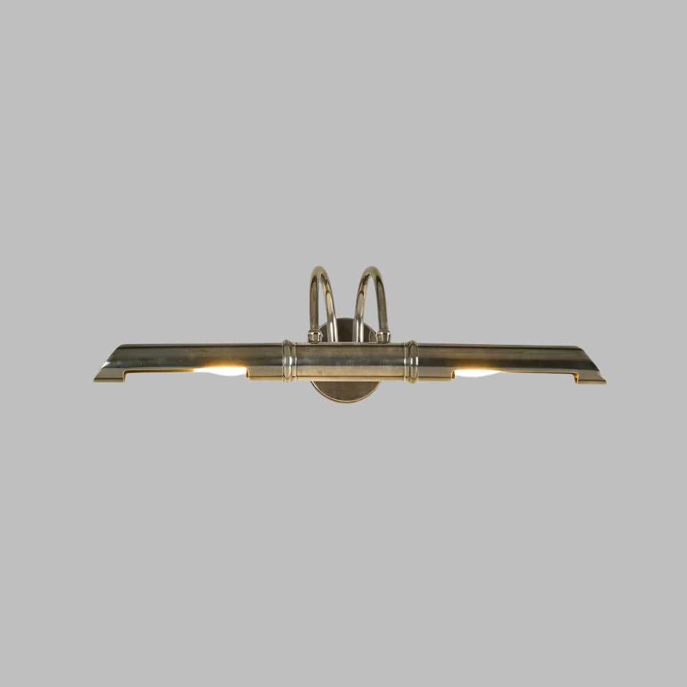 Bankers Wall Light in Antique Silver