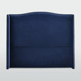 Blue Velvet Studded Bedhead - King