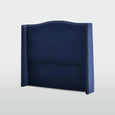 Blue Velvet Studded Bedhead - King