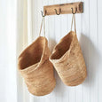 Artisan Handwoven Hanging Sacks - Natural Jute
