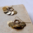 hamimi hammered brass disc earrings moroccan