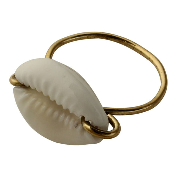 Lisa Carney | Cowrie Ring | Brass