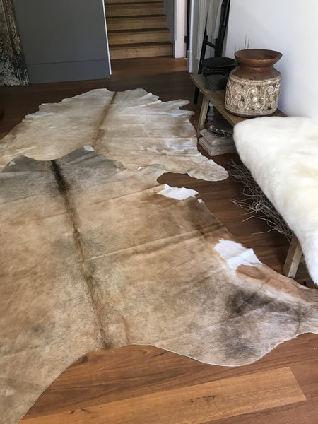 light brown caramel sustainable cowhide
