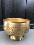 Engraved Brass Bowl 20x15cm