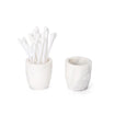 white marble small cup vase