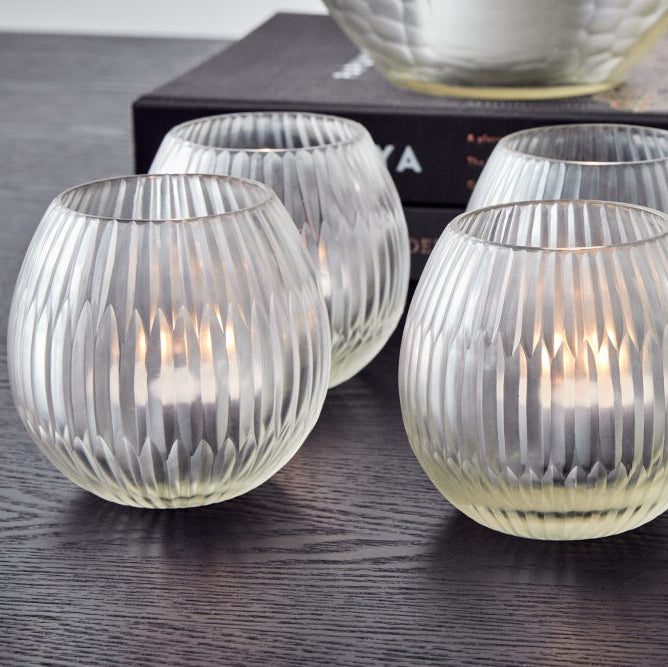 Spear Cut Mouth Blown Votives