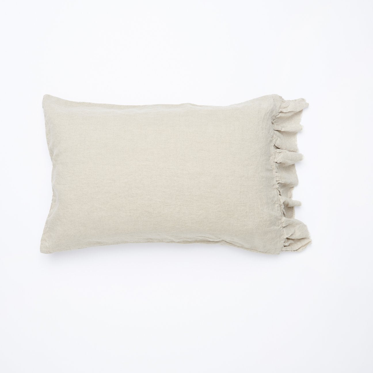 Society of Wanderers | Natural Ruffle Pillowcase Set