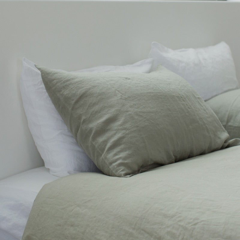 Linen Pillow Case Set | Pumice